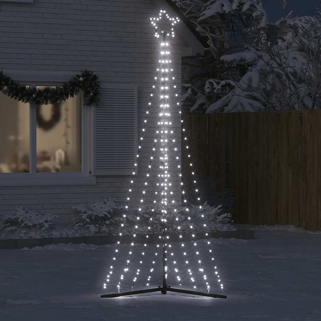 LED-kerstboom 447 LEDs koud wit 250 cm is nu te koop bij PeponiXL, paradijselijk wonen!