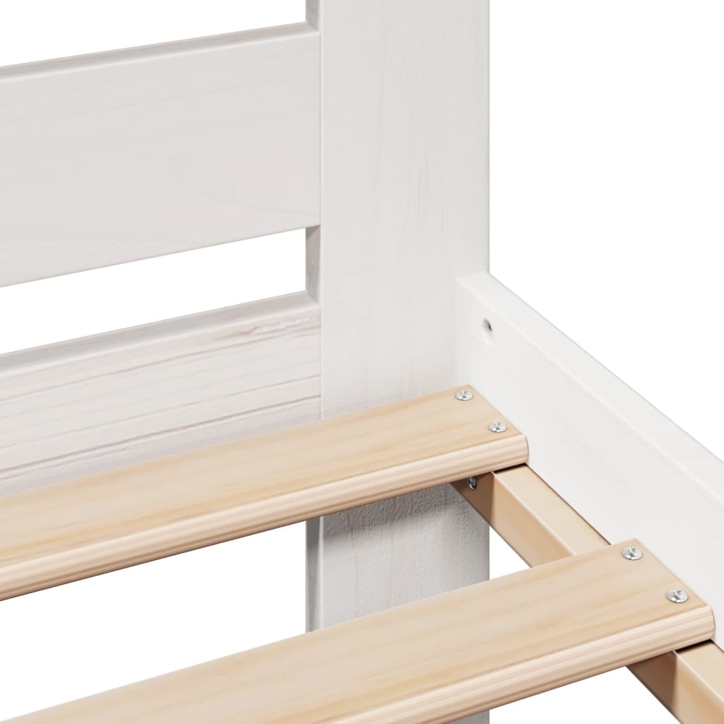 Bedframe zonder matras massief grenenhout wit 160x200 cm is nu te koop bij PeponiXL, paradijselijk wonen!