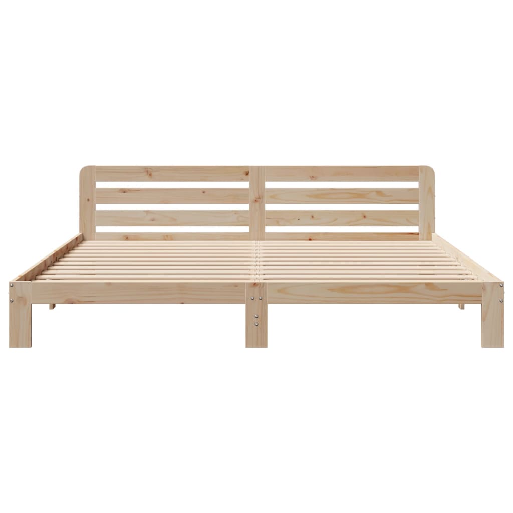 Bedframe zonder matras massief grenenhout 200x200 cm is nu te koop bij PeponiXL, paradijselijk wonen!