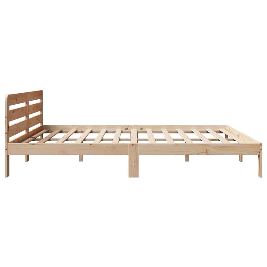Bedframe zonder matras massief grenenhout 200x200 cm is nu te koop bij PeponiXL, paradijselijk wonen!