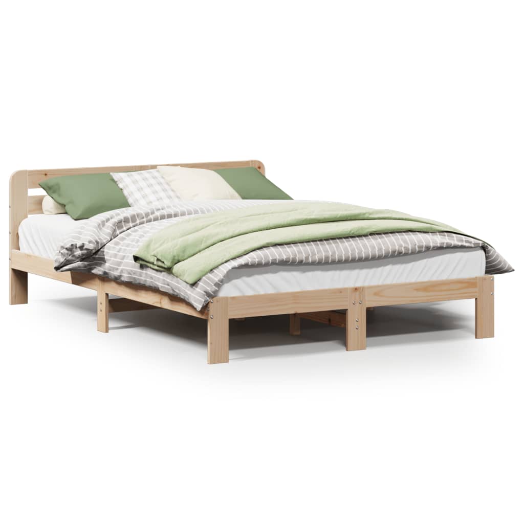 Bedframe zonder matras massief grenenhout 120x190 cm is nu te koop bij PeponiXL, paradijselijk wonen!