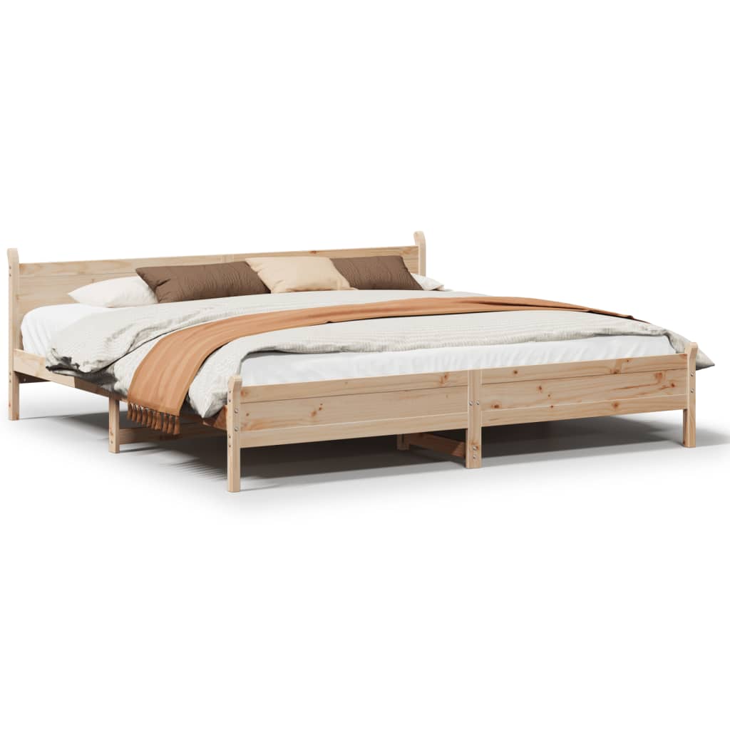 Bedframe zonder matras massief grenenhout 180x200 cm is nu te koop bij PeponiXL, paradijselijk wonen!