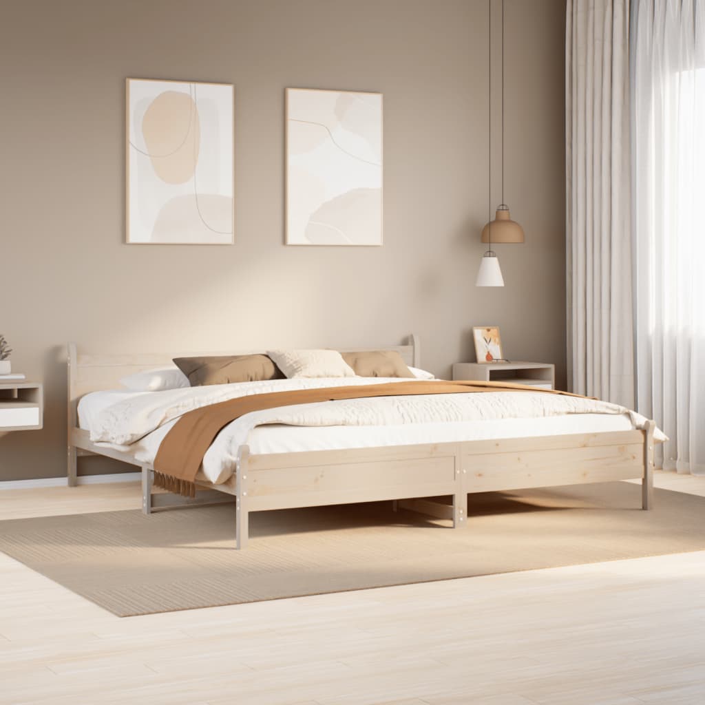 Bedframe zonder matras massief grenenhout 180x200 cm is nu te koop bij PeponiXL, paradijselijk wonen!