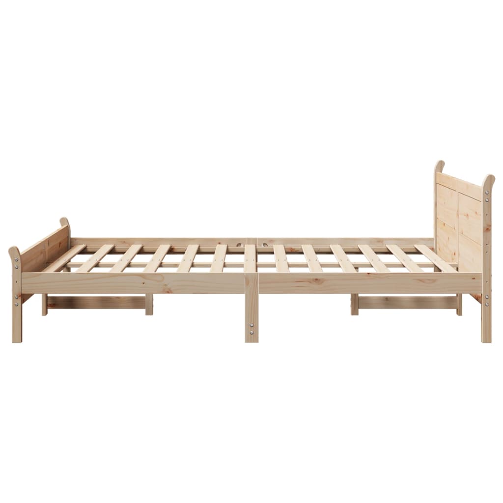 Bedframe zonder matras massief grenenhout 160x200 cm is nu te koop bij PeponiXL, paradijselijk wonen!