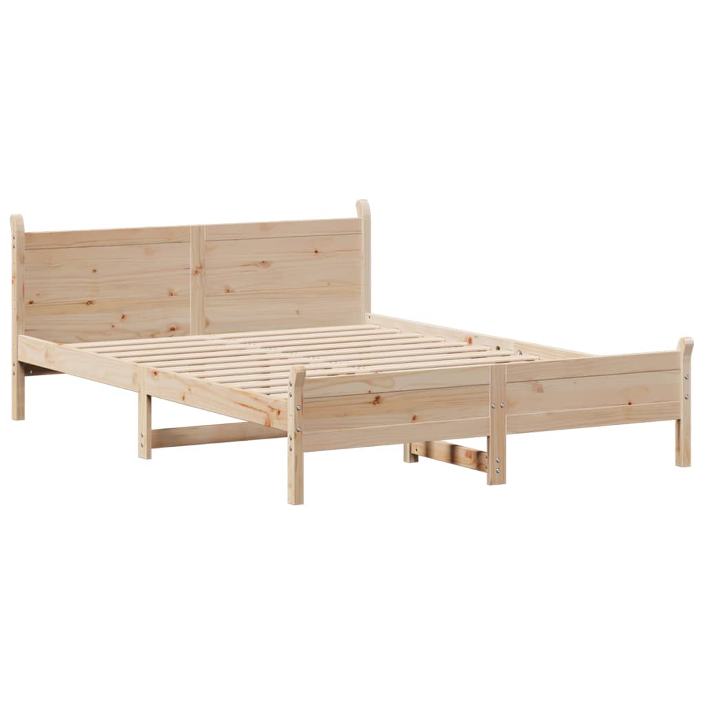 Bedframe zonder matras massief grenenhout 150x200 cm is nu te koop bij PeponiXL, paradijselijk wonen!
