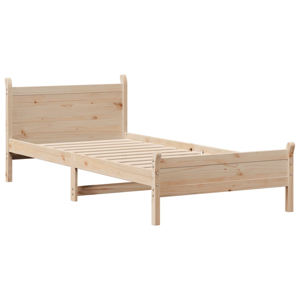 Bedframe zonder matras massief grenenhout 90x200 cm is nu te koop bij PeponiXL, paradijselijk wonen!