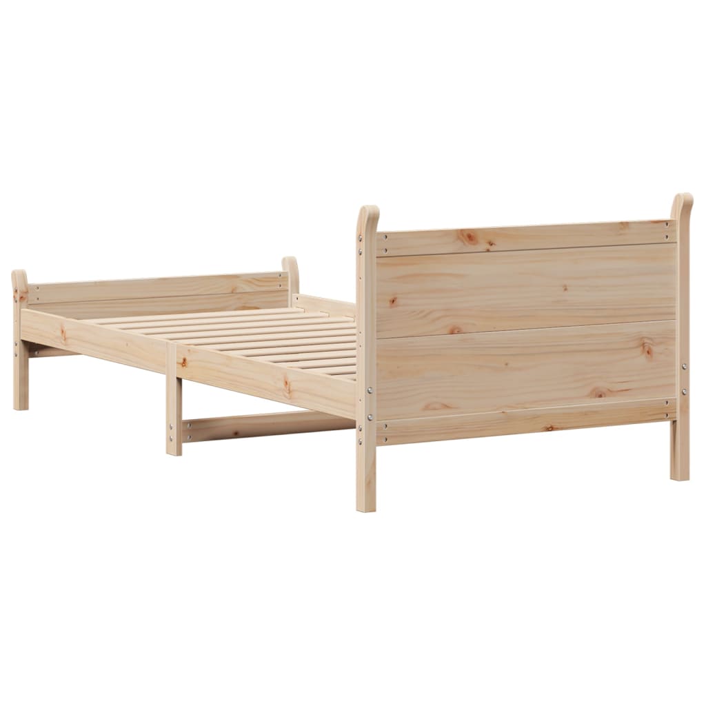 Bedframe zonder matras massief grenenhout 90x200 cm is nu te koop bij PeponiXL, paradijselijk wonen!