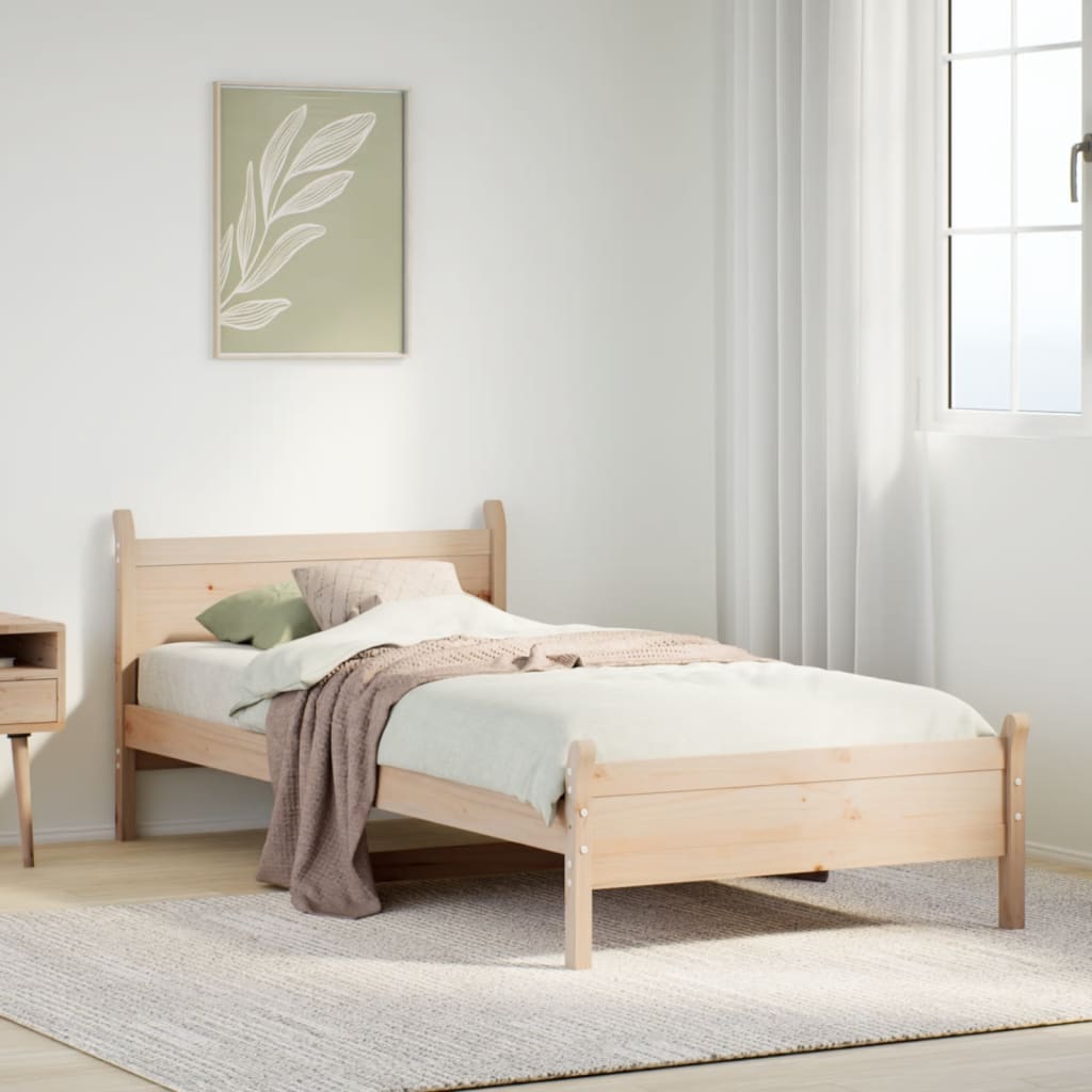 Bedframe zonder matras massief grenenhout 90x200 cm is nu te koop bij PeponiXL, paradijselijk wonen!