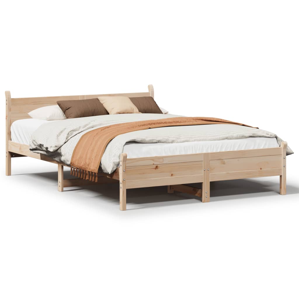 Bedframe zonder matras massief grenenhout 140x190 cm is nu te koop bij PeponiXL, paradijselijk wonen!