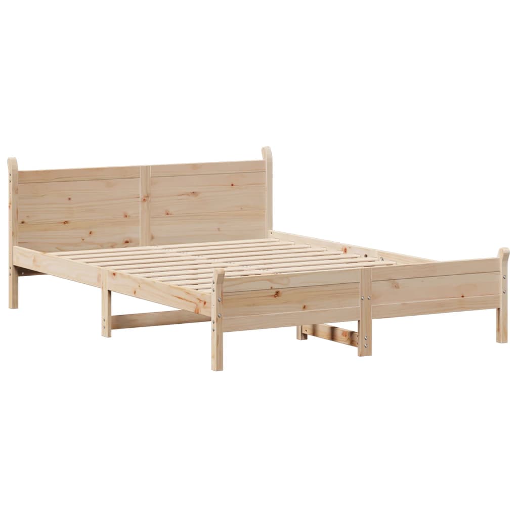 Bedframe zonder matras massief grenenhout 140x190 cm is nu te koop bij PeponiXL, paradijselijk wonen!