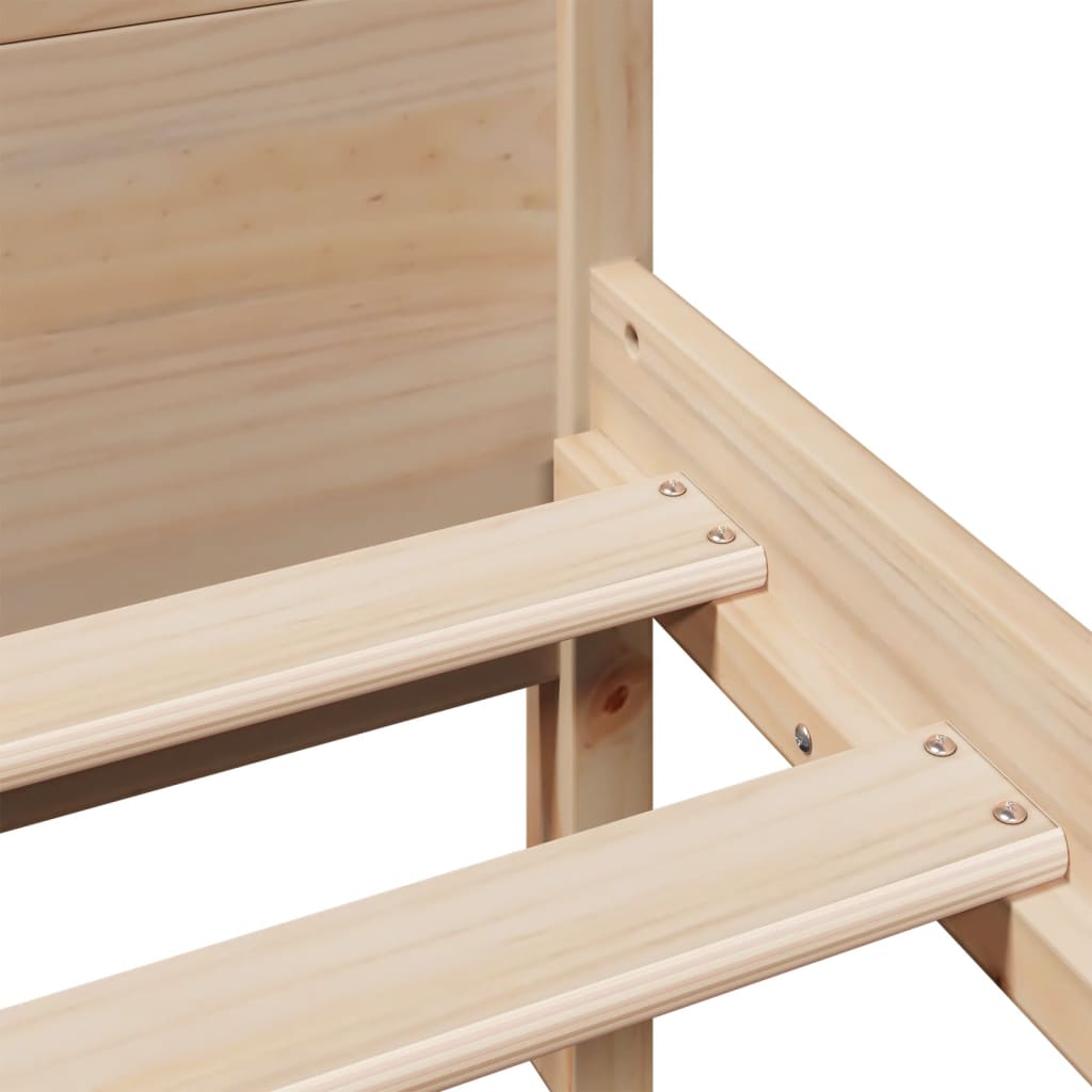 Bedframe zonder matras massief grenenhout 140x190 cm is nu te koop bij PeponiXL, paradijselijk wonen!