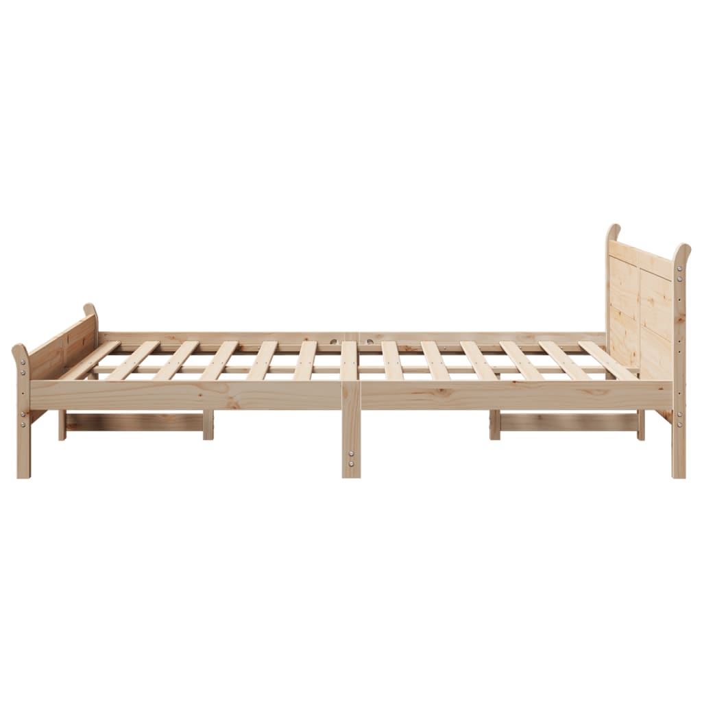 Bedframe zonder matras massief grenenhout 120x190 cm is nu te koop bij PeponiXL, paradijselijk wonen!