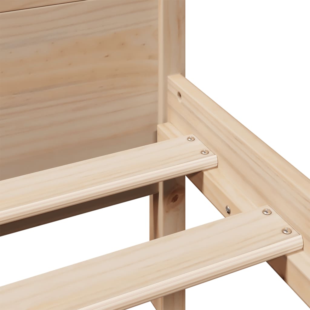 Bedframe zonder matras massief grenenhout 120x190 cm is nu te koop bij PeponiXL, paradijselijk wonen!