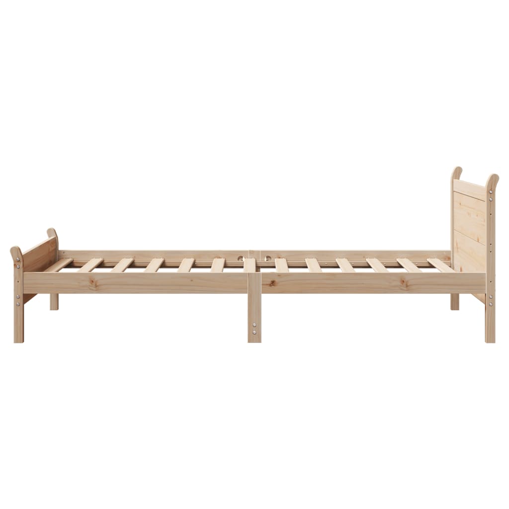Bedframe zonder matras massief grenenhout 75x190 cm is nu te koop bij PeponiXL, paradijselijk wonen!