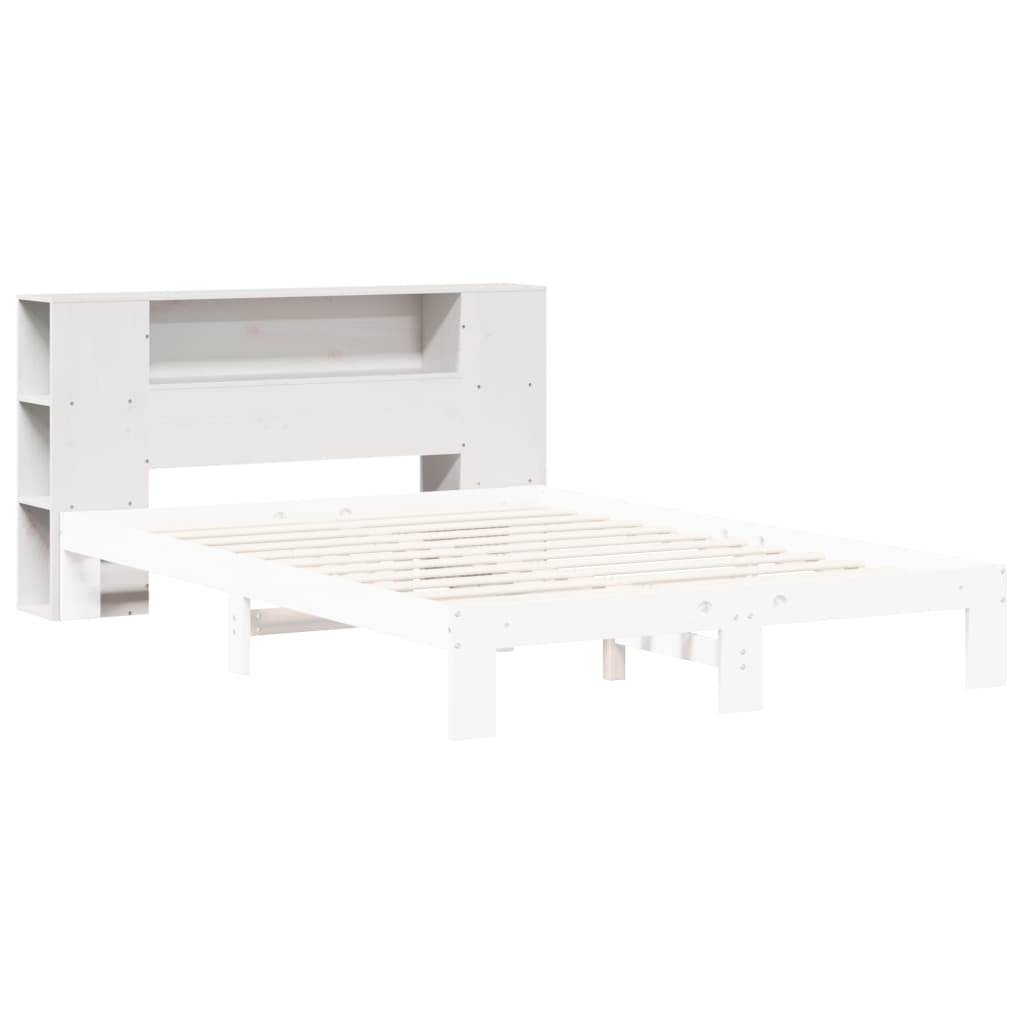 Hoofdbord met opbergruimte 160 cm massief grenenhout wit is nu te koop bij PeponiXL, paradijselijk wonen!