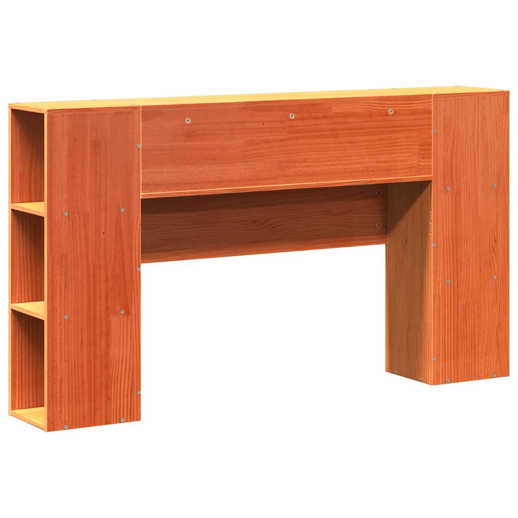 Hoofdbord met opbergruimte 150 cm massief grenenhout wasbruin is nu te koop bij PeponiXL, paradijselijk wonen!