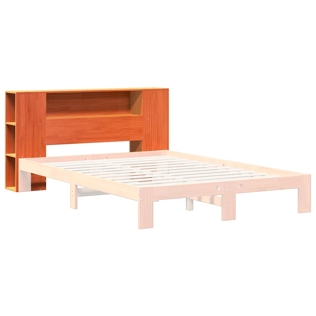 Hoofdbord met opbergruimte 150 cm massief grenenhout wasbruin is nu te koop bij PeponiXL, paradijselijk wonen!