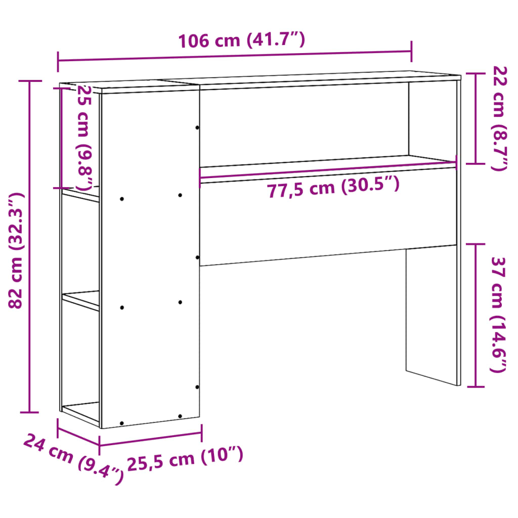Hoofdbord met opbergruimte 100 cm massief grenenhout wasbruin is nu te koop bij PeponiXL, paradijselijk wonen!