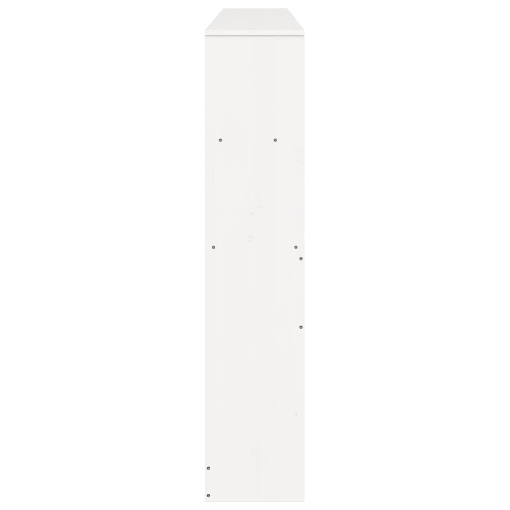 Hoofdbord met opbergruimte 180 cm massief grenenhout wit is nu te koop bij PeponiXL, paradijselijk wonen!