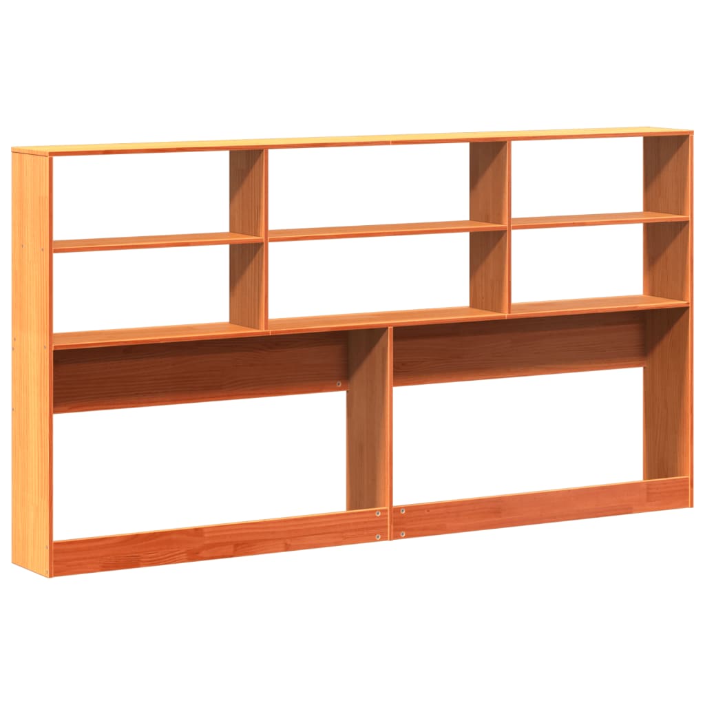 Hoofdbord met opbergruimte 180 cm massief grenenhout wasbruin is nu te koop bij PeponiXL, paradijselijk wonen!