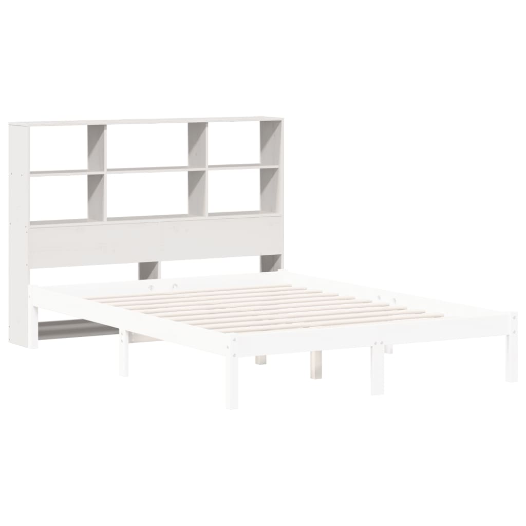 Hoofdbord met opbergruimte 160 cm massief grenenhout wit is nu te koop bij PeponiXL, paradijselijk wonen!
