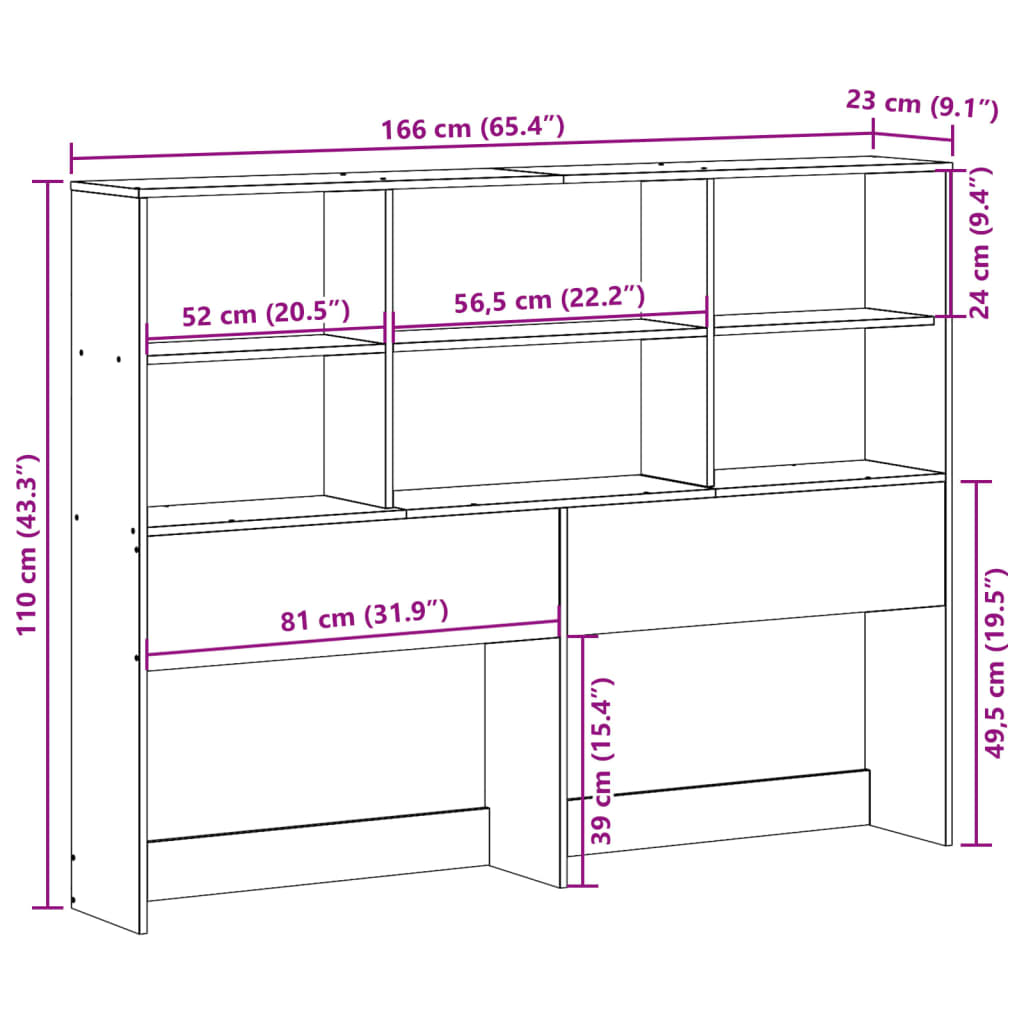 Hoofdbord met opbergruimte 160 cm massief grenenhout wit is nu te koop bij PeponiXL, paradijselijk wonen!
