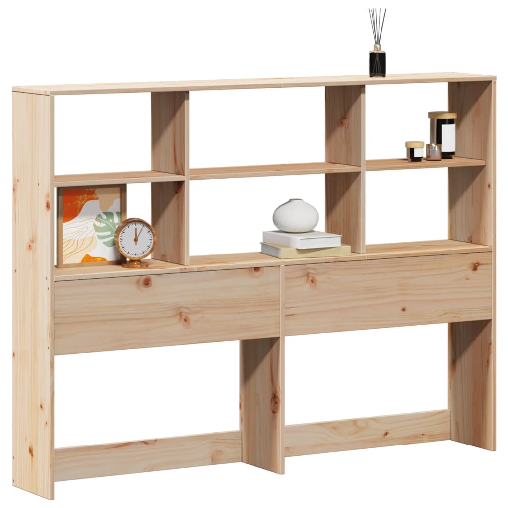 Hoofdbord met opbergruimte 150 cm massief grenenhout is nu te koop bij PeponiXL, paradijselijk wonen!