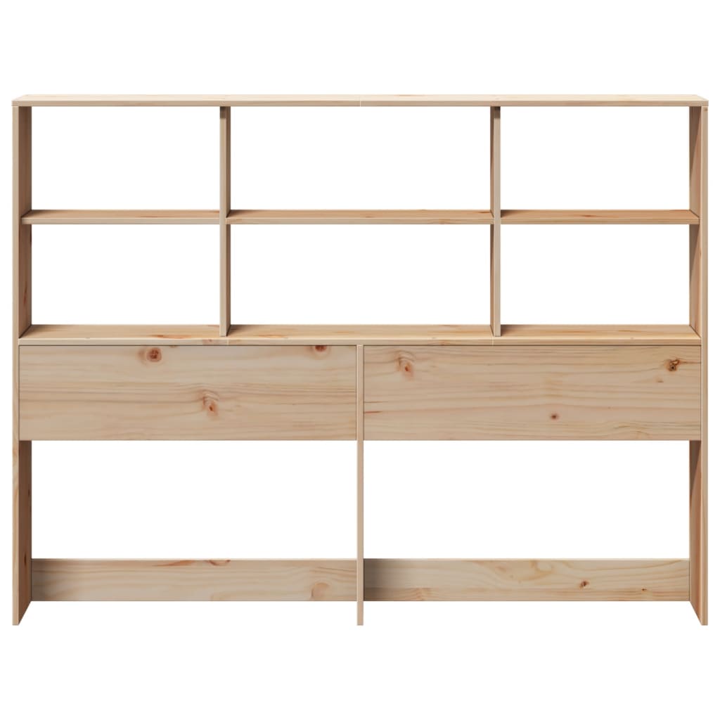 Hoofdbord met opbergruimte 150 cm massief grenenhout is nu te koop bij PeponiXL, paradijselijk wonen!