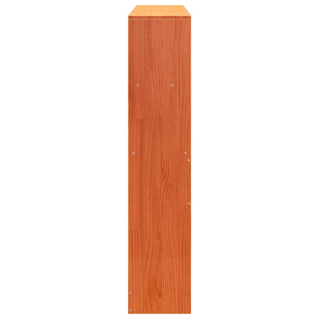 Hoofdbord met opbergruimte 135 cm massief grenenhout wasbruin is nu te koop bij PeponiXL, paradijselijk wonen!