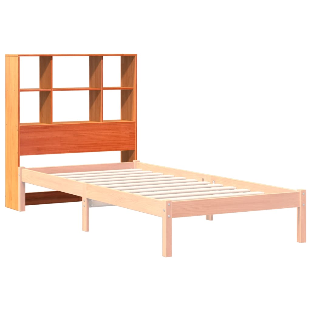 Hoofdbord met opbergruimte 100 cm massief grenenhout wasbruin is nu te koop bij PeponiXL, paradijselijk wonen!
