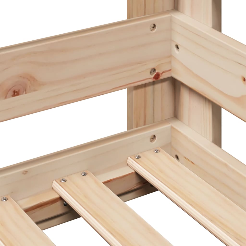 Bedframe zonder matras massief grenenhout 100x200 cm is nu te koop bij PeponiXL, paradijselijk wonen!