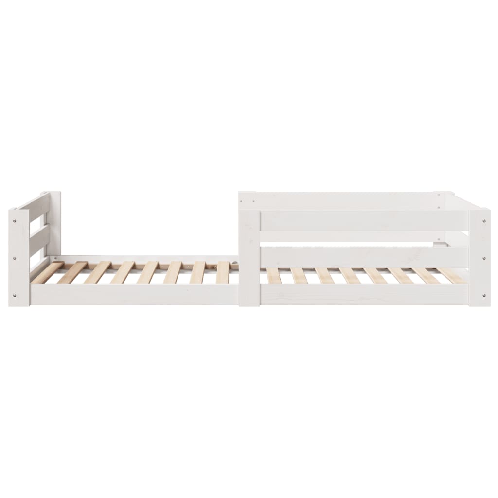 Bedframe zonder matras massief grenenhout wit 70x140 cm is nu te koop bij PeponiXL, paradijselijk wonen!