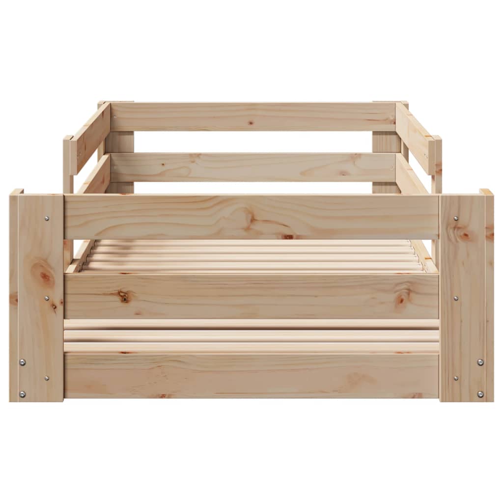 Bedframe zonder matras massief grenenhout 75x190 cm is nu te koop bij PeponiXL, paradijselijk wonen!