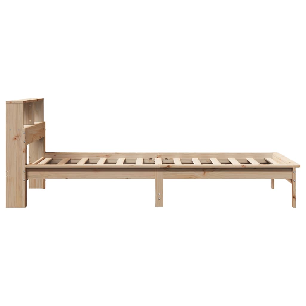Bed met boekenkast zonder matras massief grenenhout 100x200 cm is nu te koop bij PeponiXL, paradijselijk wonen!