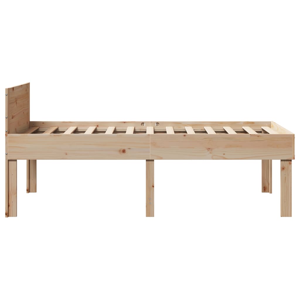 Bedframe zonder matras massief grenenhout 75x190 cm is nu te koop bij PeponiXL, paradijselijk wonen!