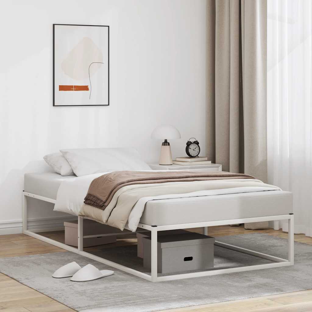 Bedframe zonder matras 100x200 cm wit is nu te koop bij PeponiXL, paradijselijk wonen!