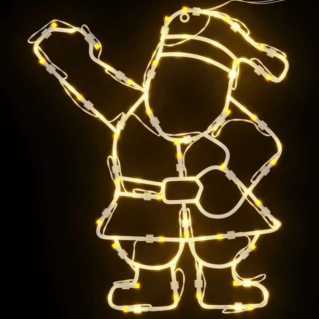 Kerstverlichting silhouet van de kerstman2 st 35 LEDs warm wit is nu te koop bij PeponiXL, paradijselijk wonen!