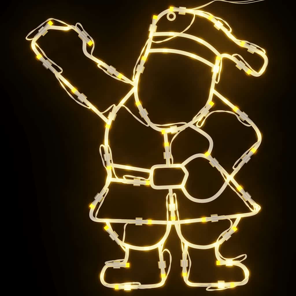 Kerstverlichting silhouet van de kerstman2 st 35 LEDs warm wit is nu te koop bij PeponiXL, paradijselijk wonen!