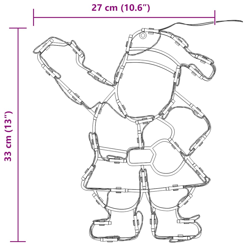 Kerstverlichting silhouet van de kerstman2 st 35 LEDs warm wit is nu te koop bij PeponiXL, paradijselijk wonen!