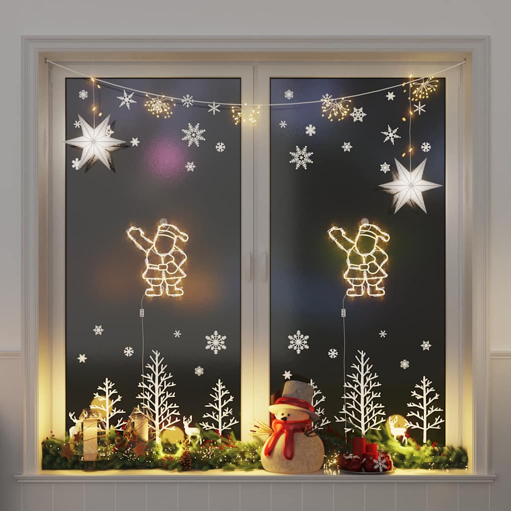 Kerstverlichting silhouet van de kerstman2 st 35 LEDs warm wit is nu te koop bij PeponiXL, paradijselijk wonen!