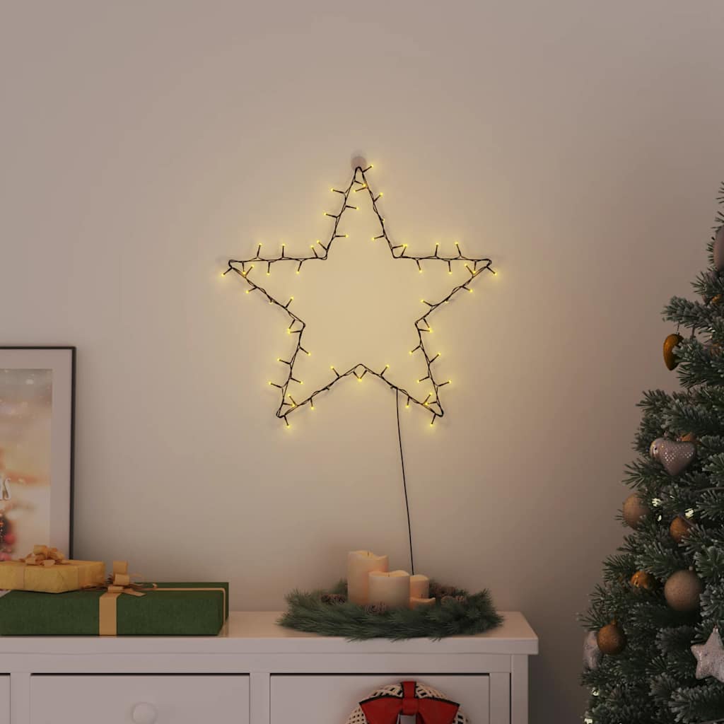 Kerstverlichting ster silhouet 80 LEDs warm wit is nu te koop bij PeponiXL, paradijselijk wonen!