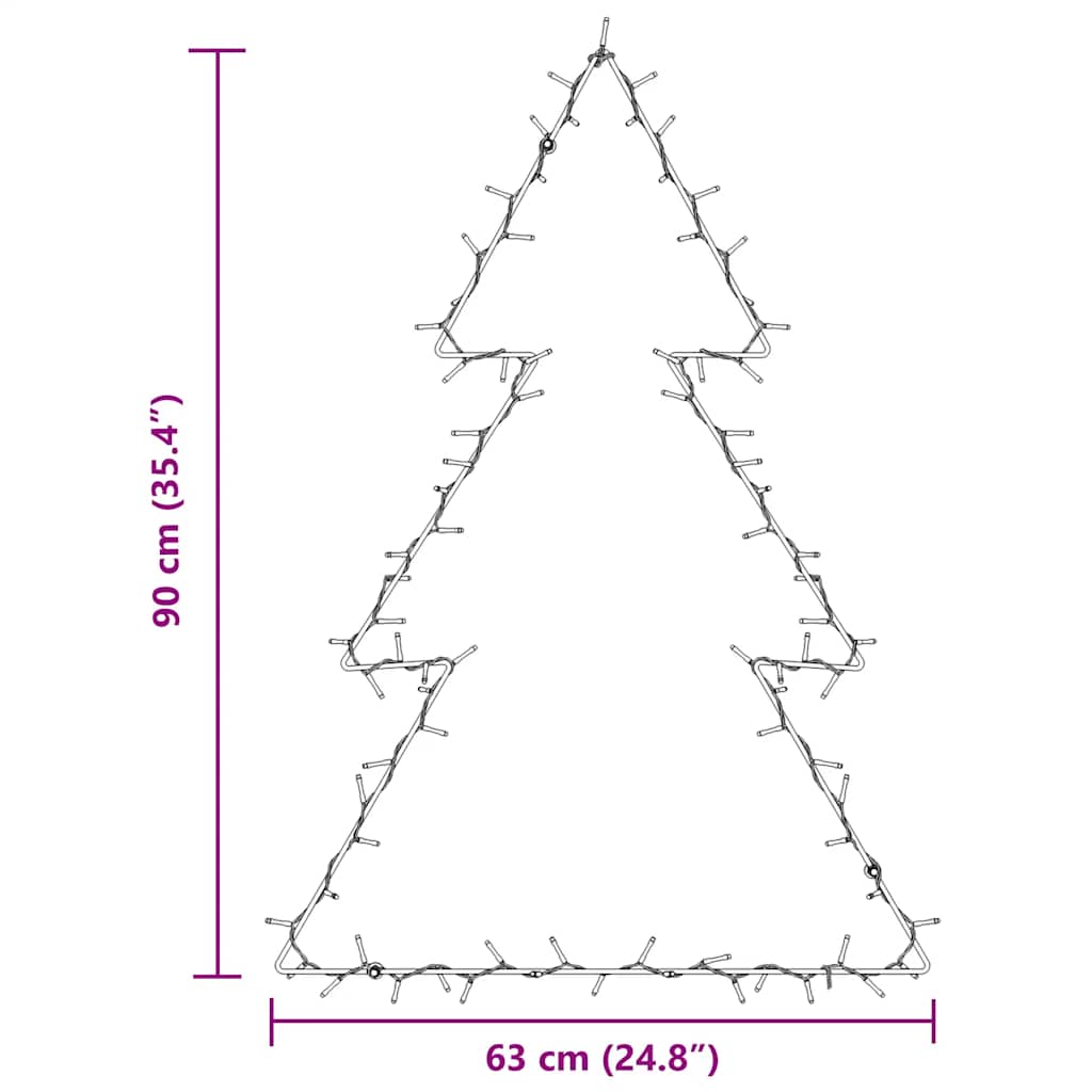 Kerstverlichting kerstboom silhouet 115 LEDs warm wit is nu te koop bij PeponiXL, paradijselijk wonen!