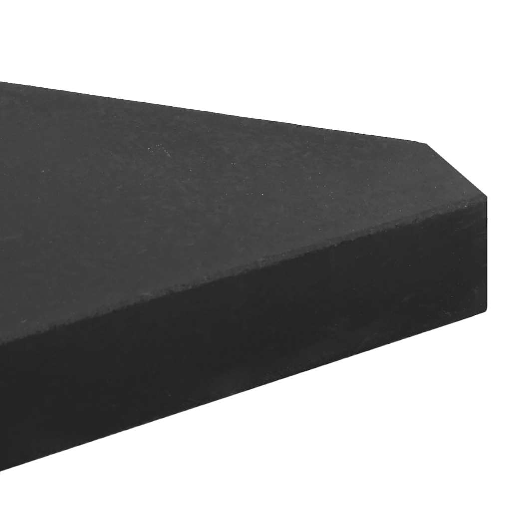 Parasolvoetplaten 2 st driehoekig 14 kg graniet zwart is nu te koop bij PeponiXL, paradijselijk wonen!