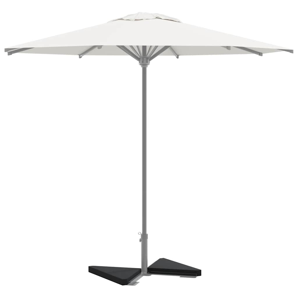 Parasolvoetplaten 2 st driehoekig 14 kg graniet zwart is nu te koop bij PeponiXL, paradijselijk wonen!