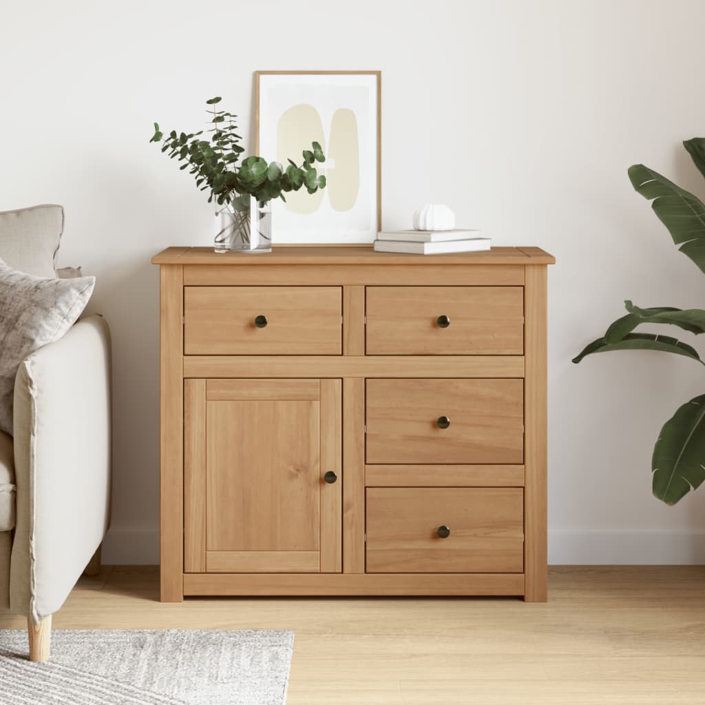 Dressoir met lades PANAMA 93x40x80 cm massief grenenhout is nu te koop bij PeponiXL, paradijselijk wonen!