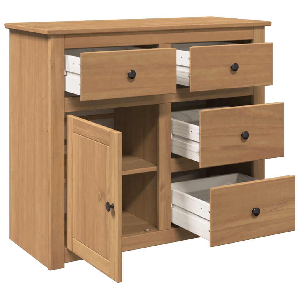 Dressoir met lades PANAMA 93x40x80 cm massief grenenhout is nu te koop bij PeponiXL, paradijselijk wonen!