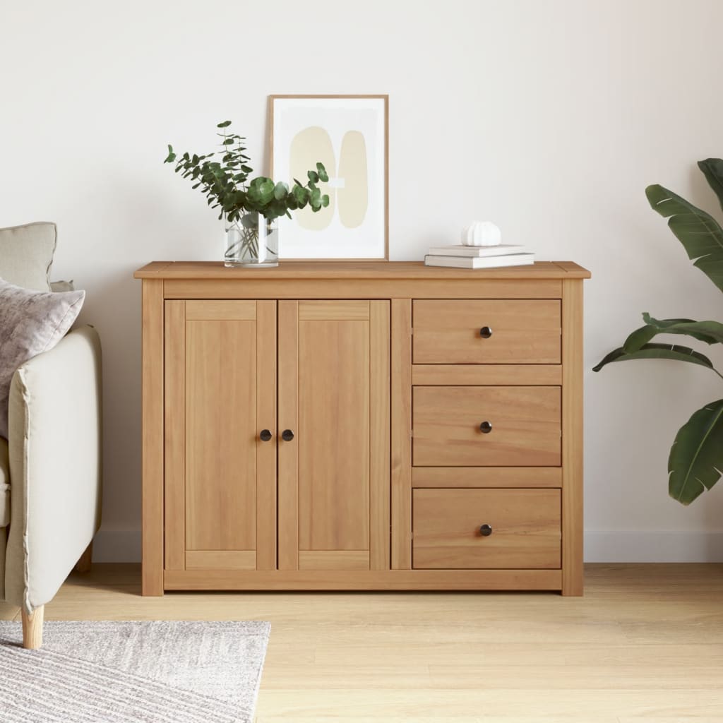 Dressoir met lades PANAMA 112x40x80 cm massief grenenhout is nu te koop bij PeponiXL, paradijselijk wonen!
