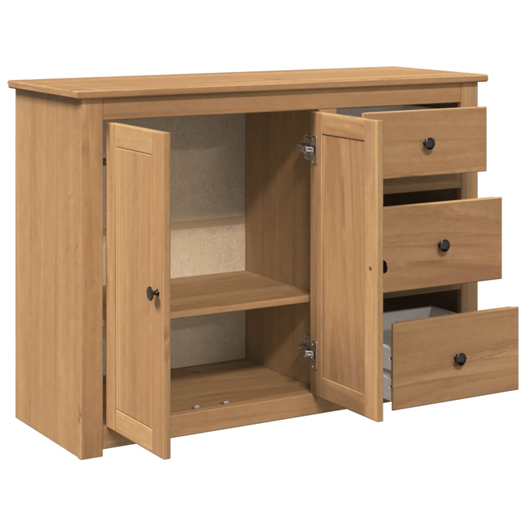 Dressoir met lades PANAMA 112x40x80 cm massief grenenhout is nu te koop bij PeponiXL, paradijselijk wonen!