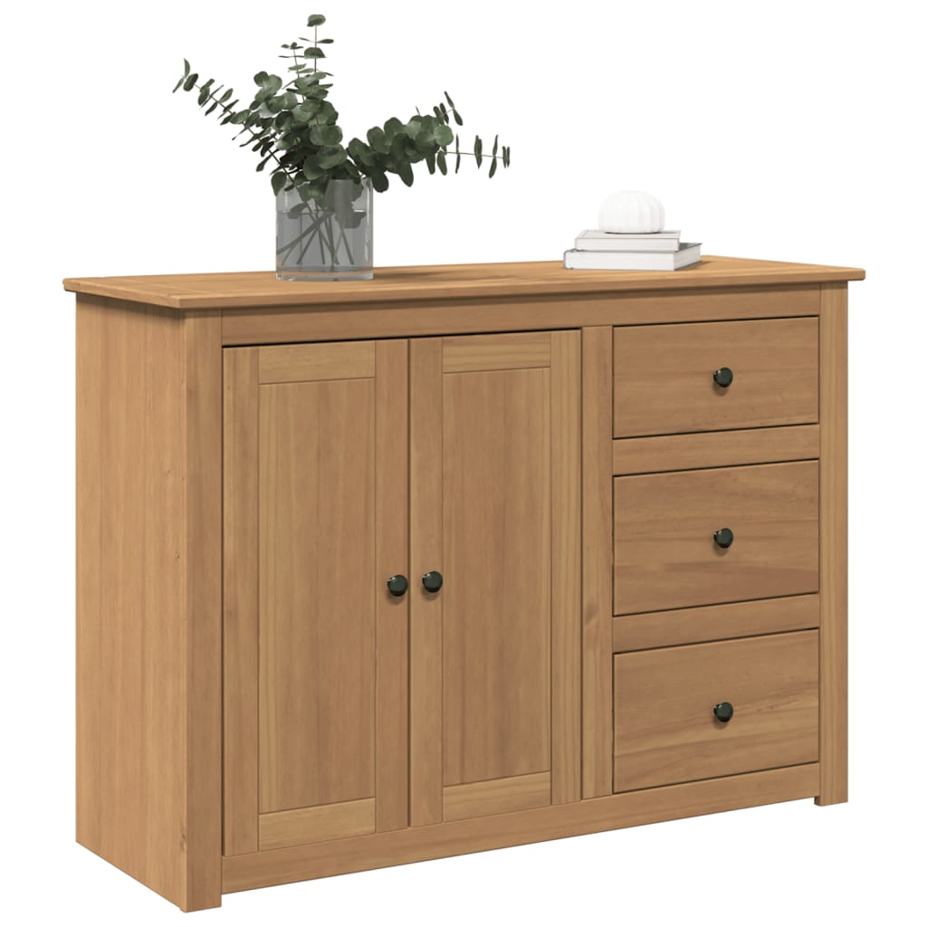 Dressoir met lades PANAMA 112x40x80 cm massief grenenhout is nu te koop bij PeponiXL, paradijselijk wonen!