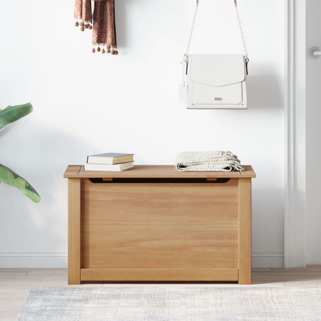 Opbergkist met deksel PANAMA 79x42x46 cm massief grenenhout is nu te koop bij PeponiXL, paradijselijk wonen!